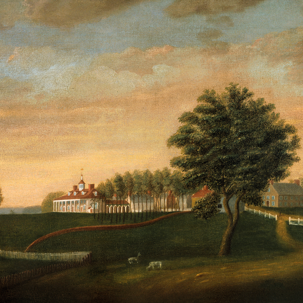 Edward Savage, The East Front of Mount Vernon, c. 1787-1792