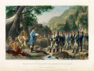 Virtue, Emmins & Co. (publishers) - Washington Reading Prayers in His Camp