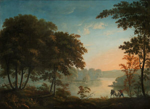 William Winstanley - View of the North [Hudson] River (Morning), 1793