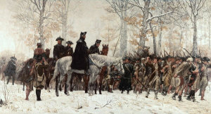 William B. T. Trego - The March to Valley Forge, December 19, 1777 (painted in 1883)