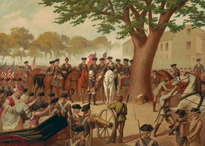 Frederick Gleason - Washington taking command of the army at Cambridge